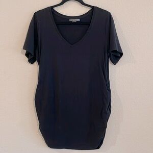 A Pea in the Pod Women’s Shirt Black Stretch Cotton Classic Contemporary Preppy